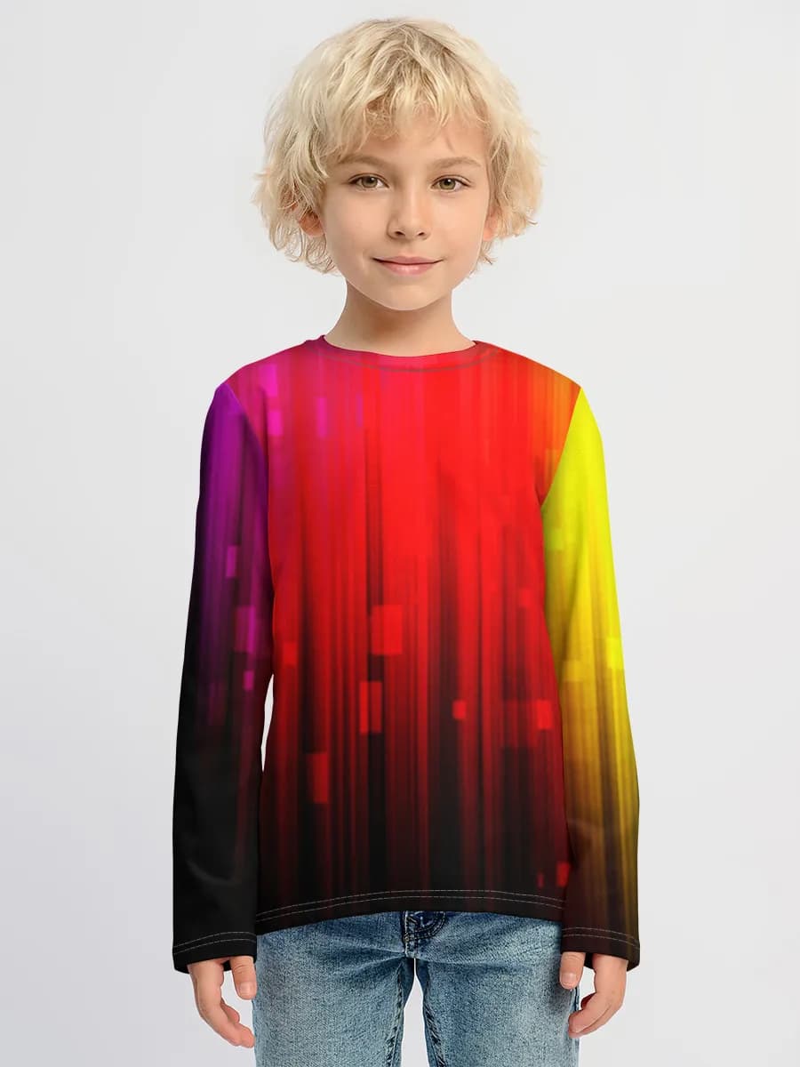 Boys' cotton long sleeve shirt