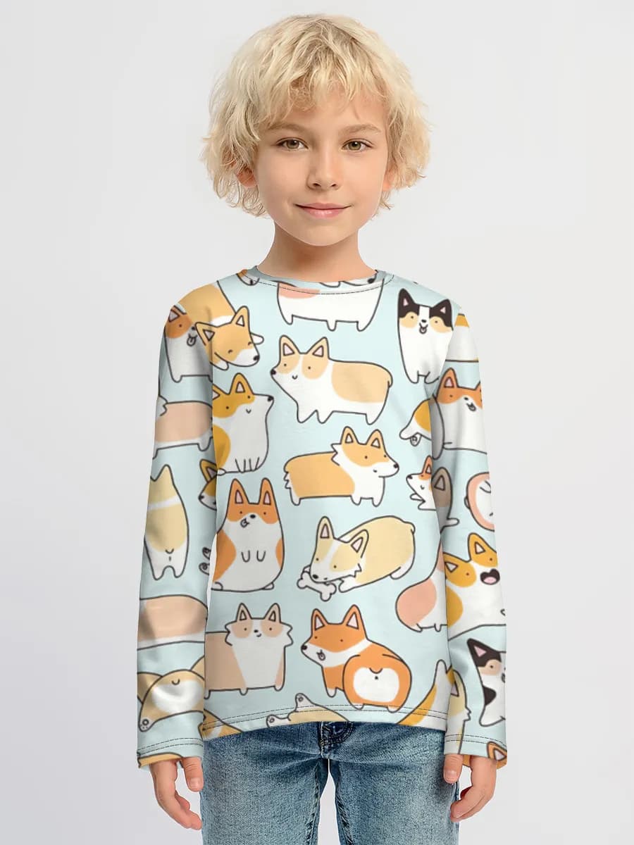 Camiseta Manga Larga de Algodón Niño