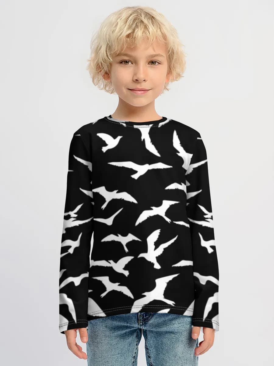Boys' cotton long sleeve shirt