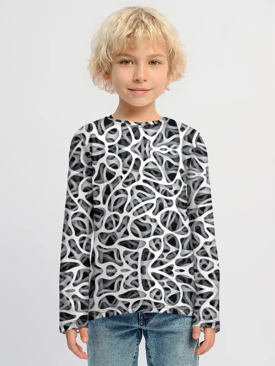 Boys' cotton long sleeve shirt