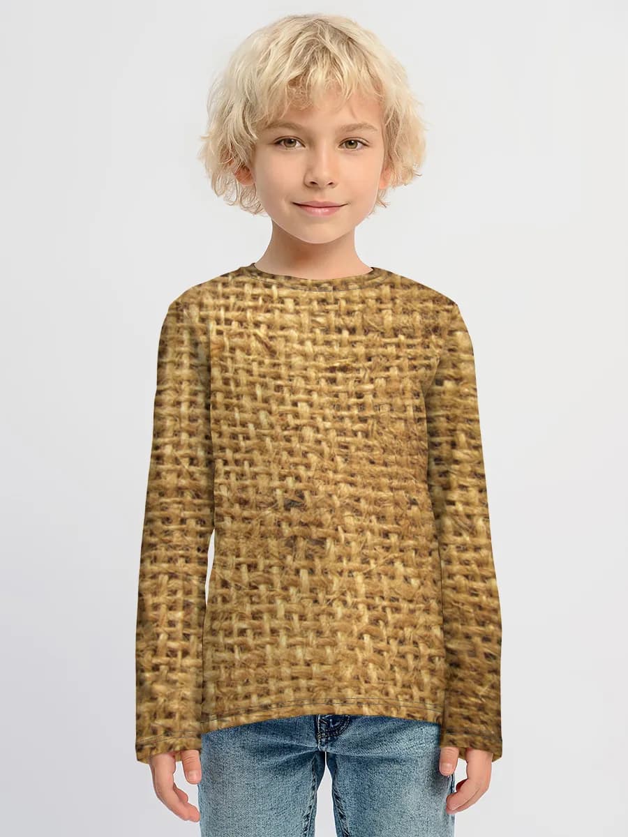 Baumwoll-Langarmshirt Jungen