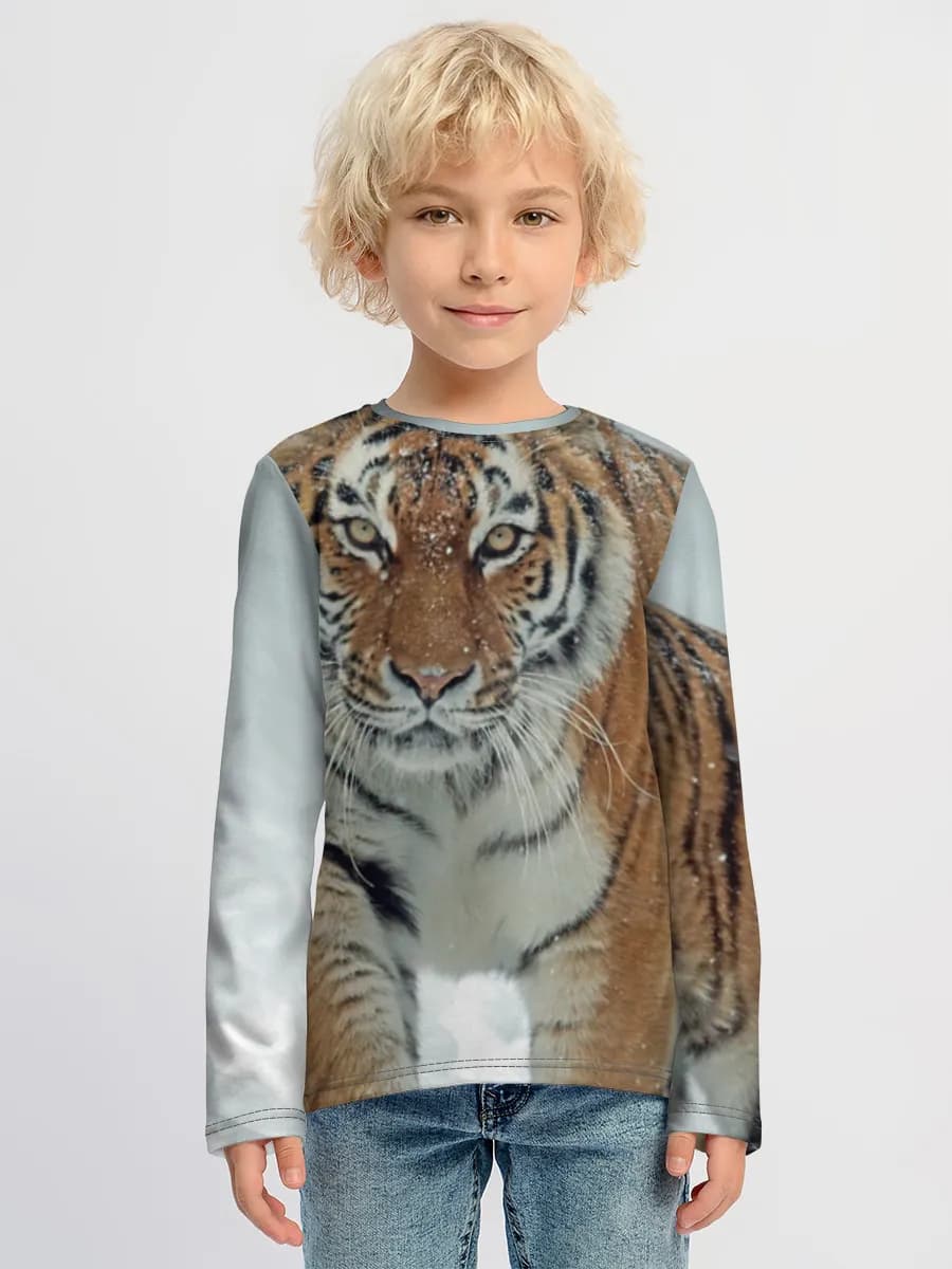 Boys' cotton long sleeve shirt