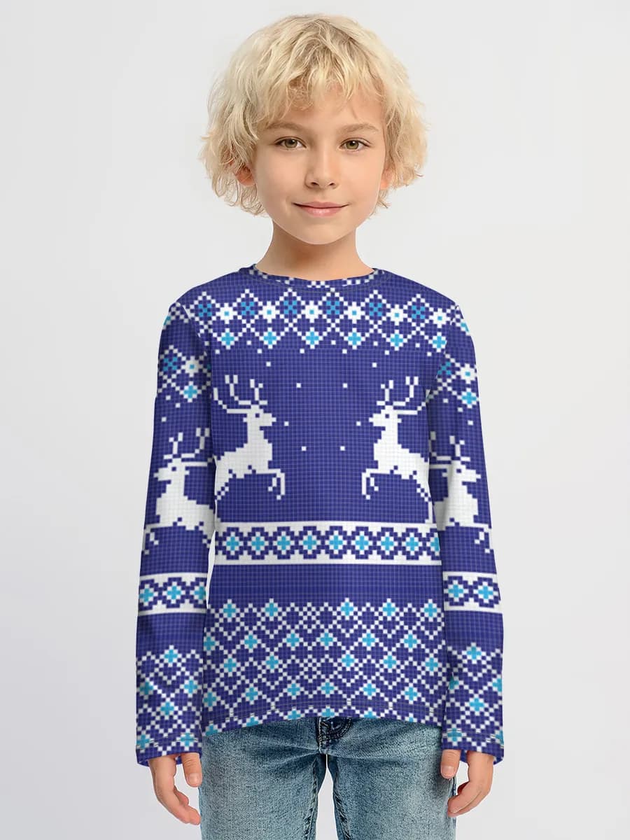 Boys' cotton long sleeve shirt