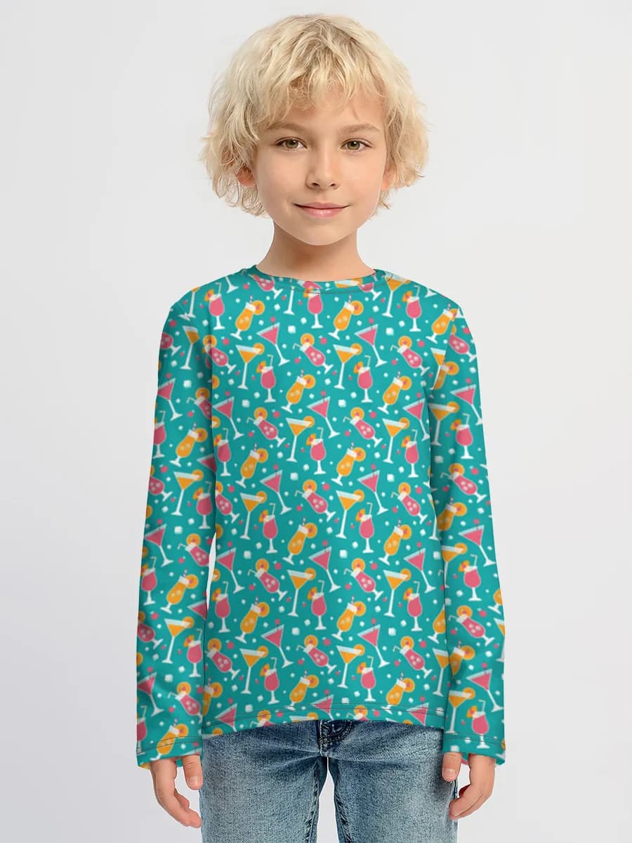 Camiseta Manga Larga de Algodón Niño