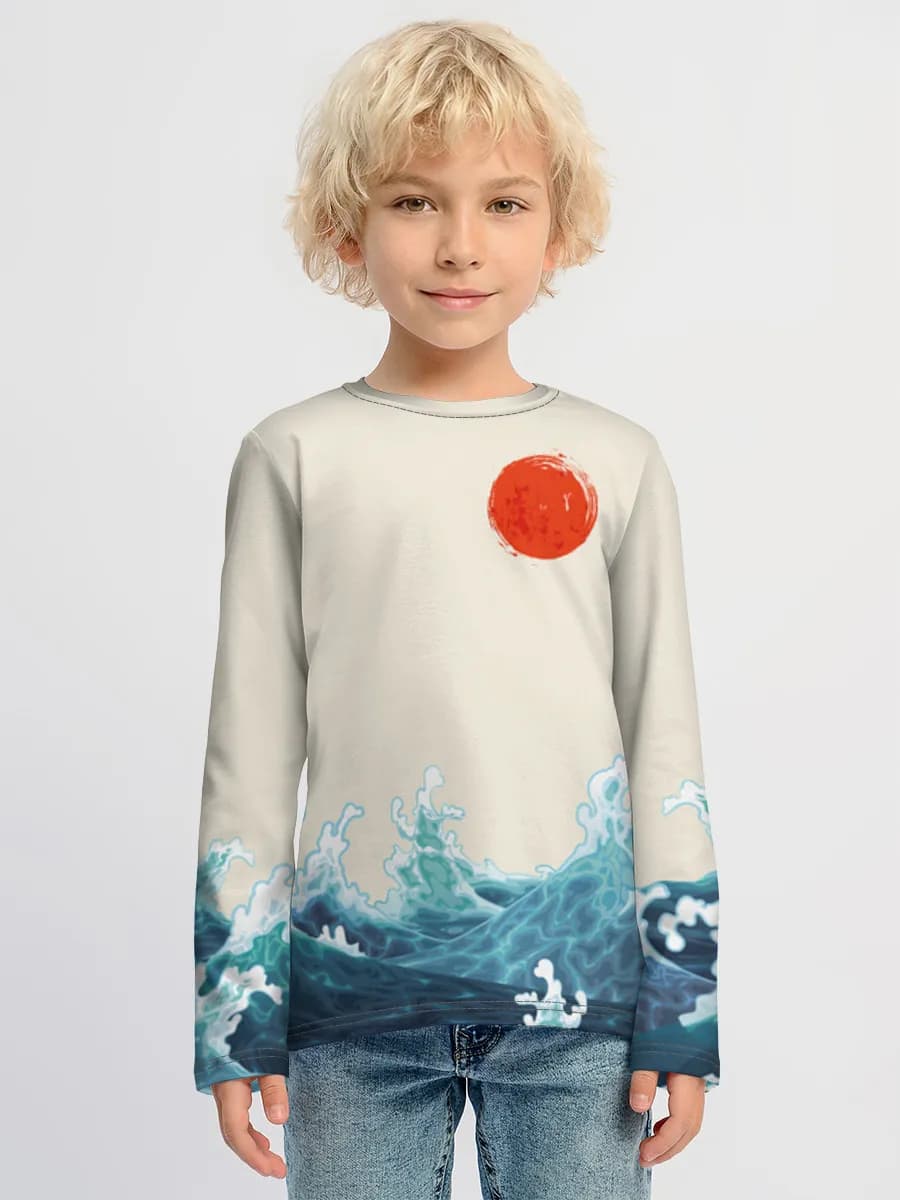 Boys' cotton long sleeve shirt