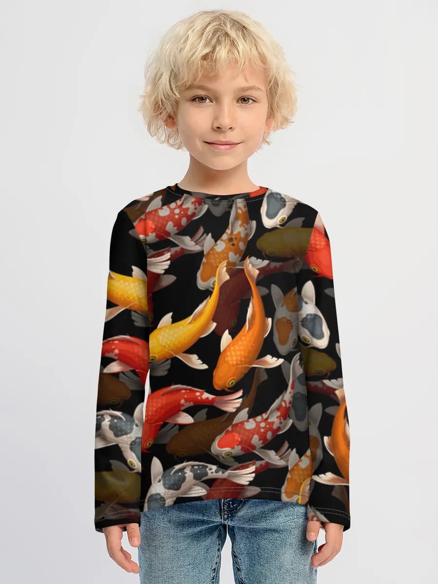 Camiseta Manga Larga de Algodón Niño
