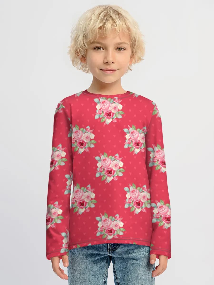 Boys' cotton long sleeve shirt