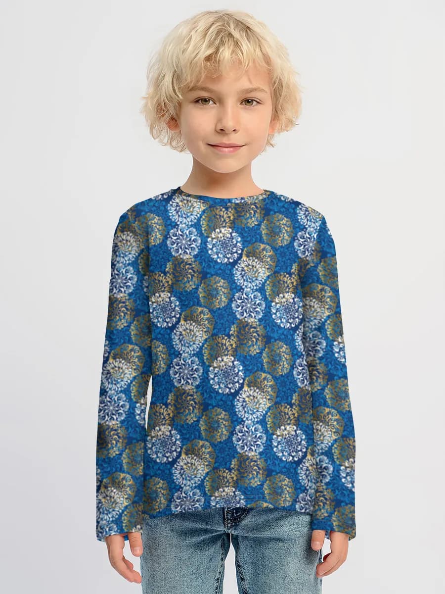 Boys' cotton long sleeve shirt