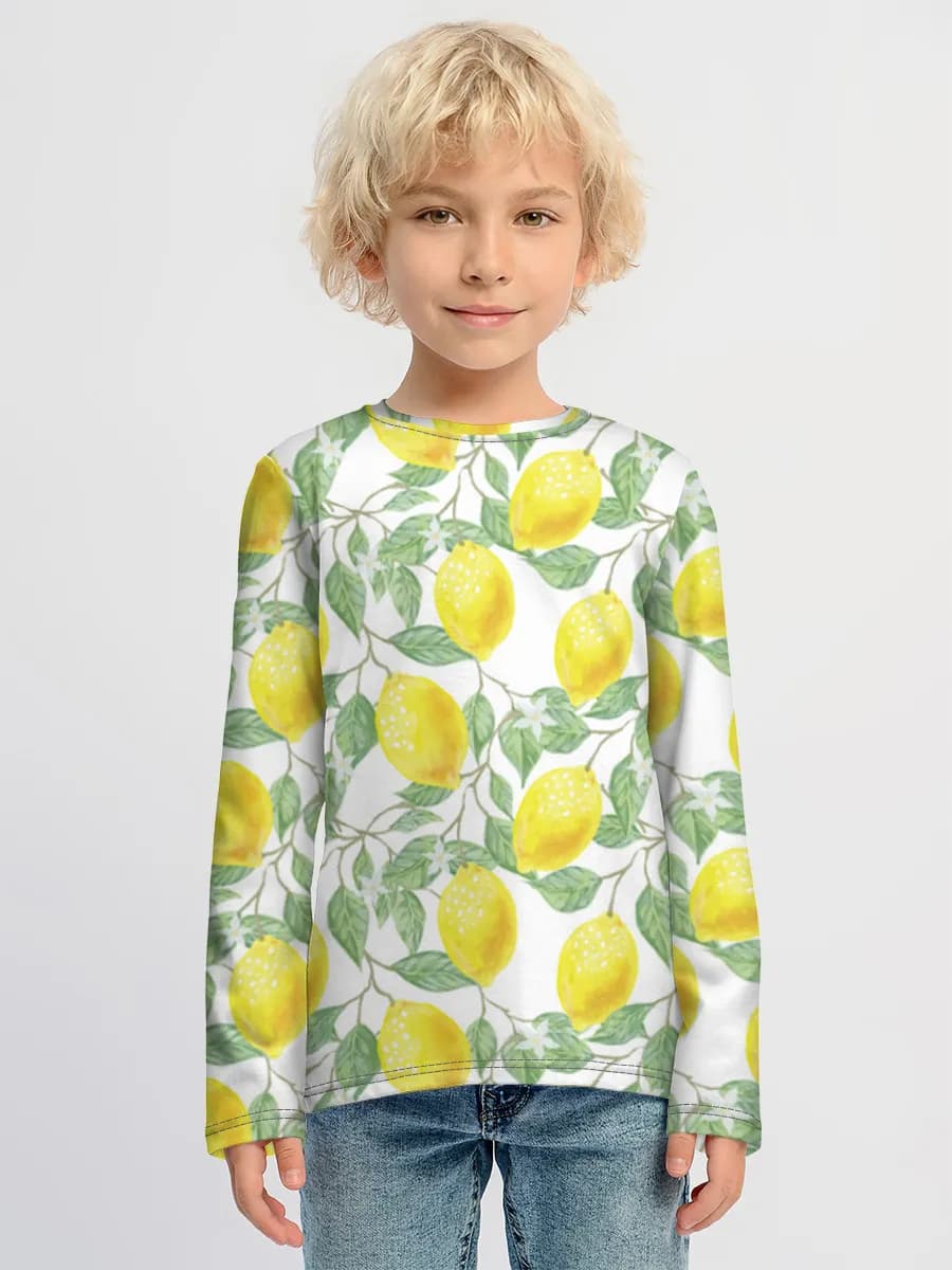 Boys' cotton long sleeve shirt