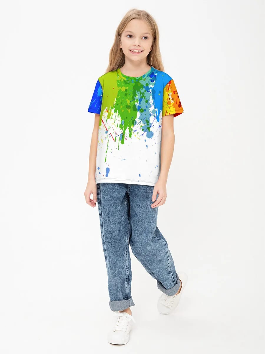 Rainbow Paint Splatter