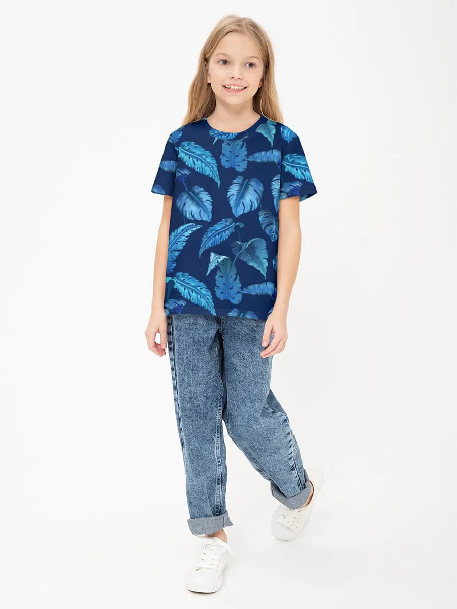 Camiseta Básica de Algodón Niña