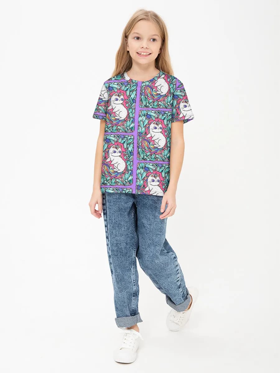 Camiseta Básica de Algodón Niña