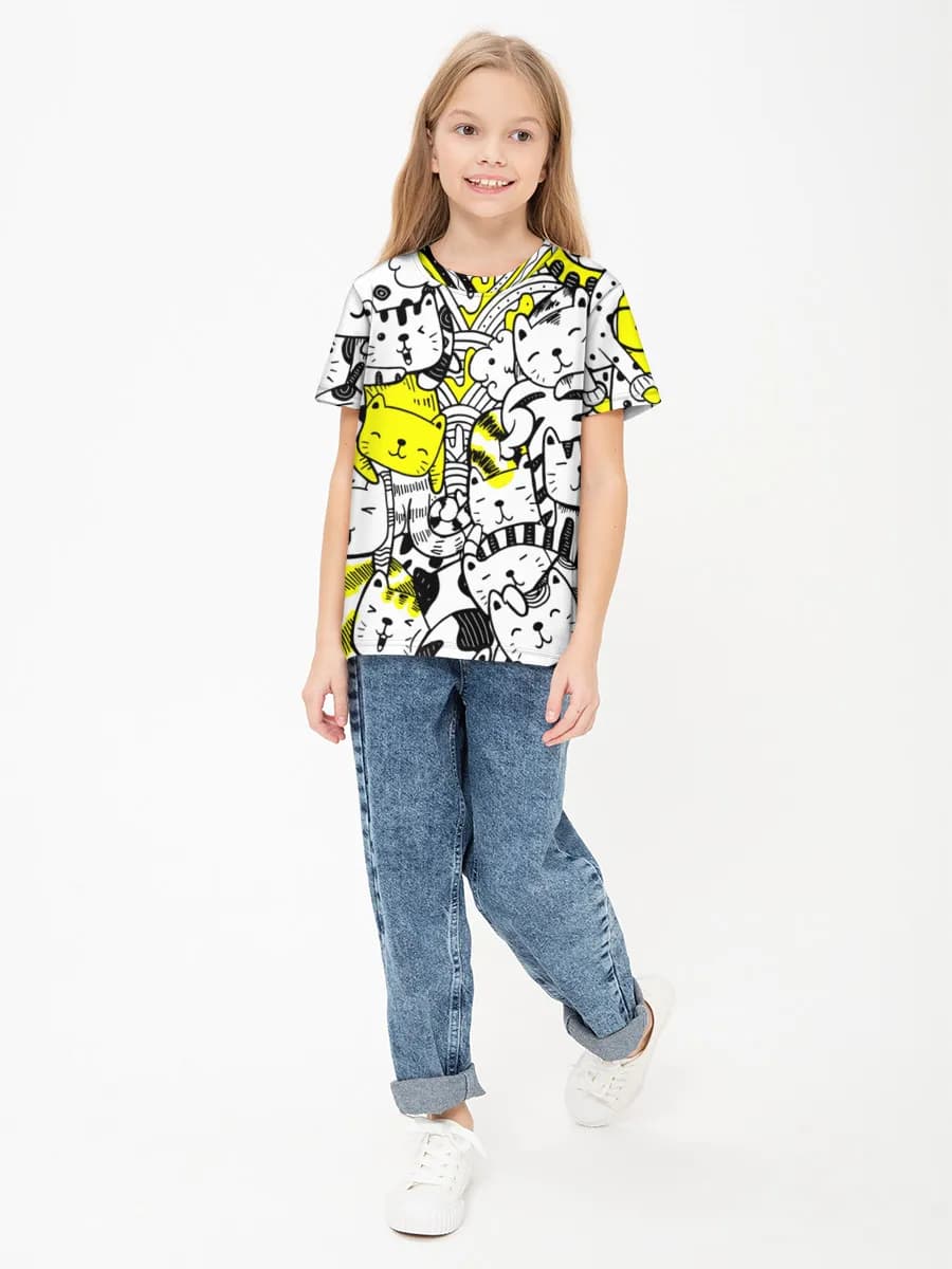 T-shirt coton basique fille