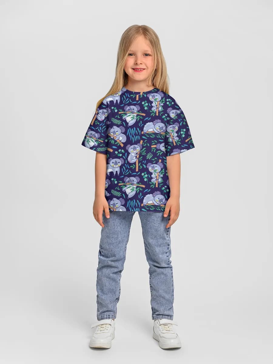 Camiseta Oversize de Algodón Niña