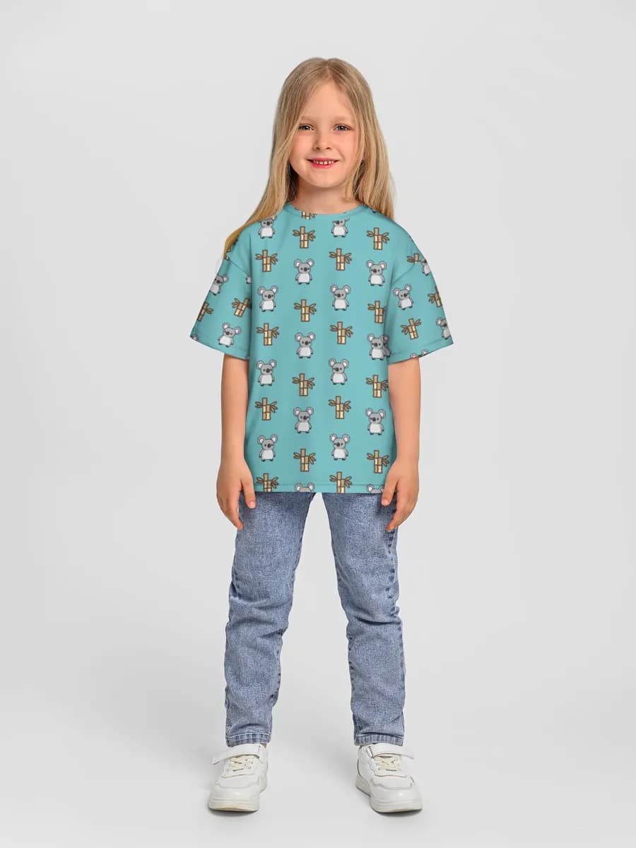 Camiseta Oversize de Algodón Niña