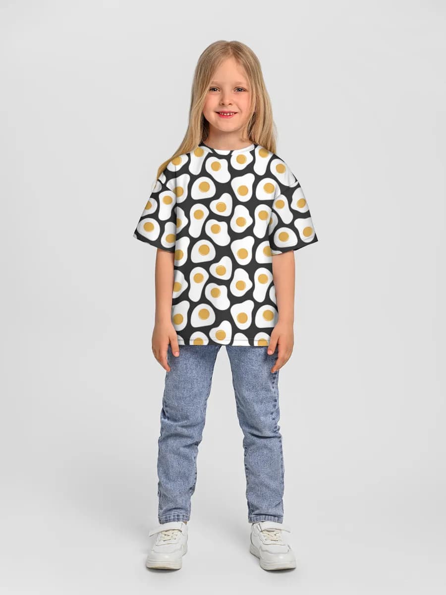 Camiseta Oversize de Algodón Niña