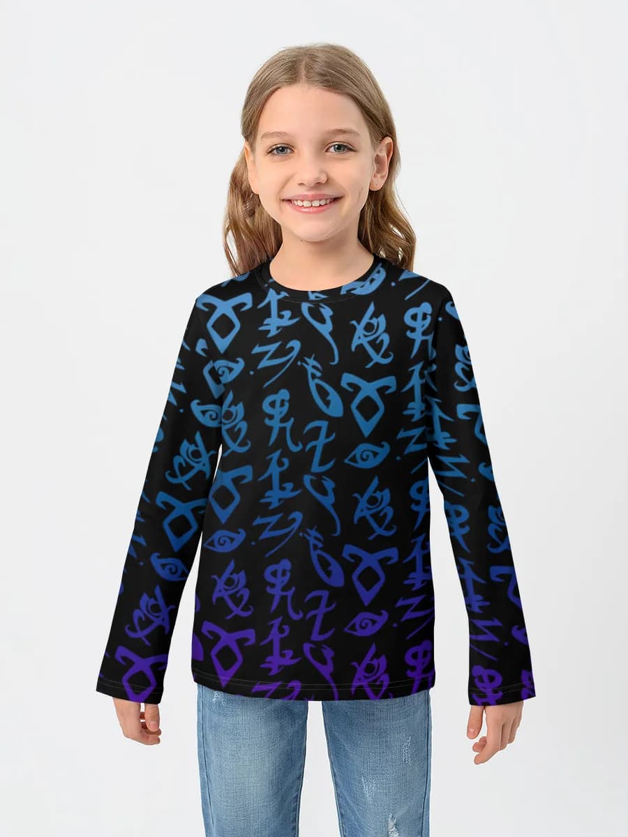 Baumwoll-Langarmshirt Mädchen