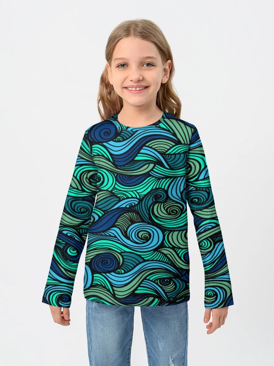 Camiseta Manga Larga de Algodón Niña