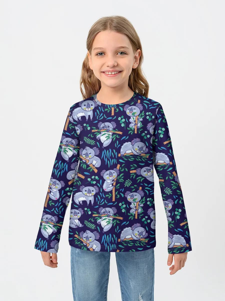 Camiseta Manga Larga de Algodón Niña