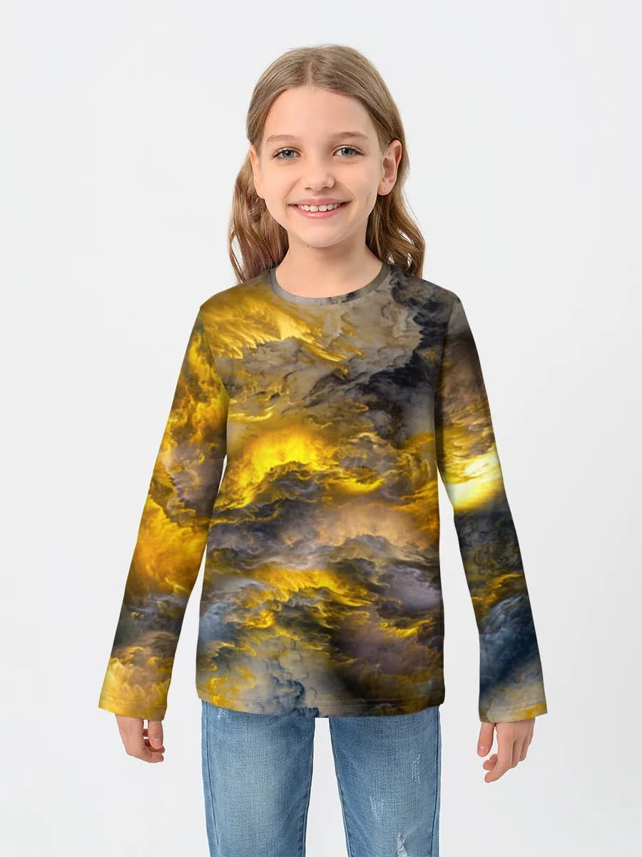 Camiseta Manga Larga de Algodón Niña