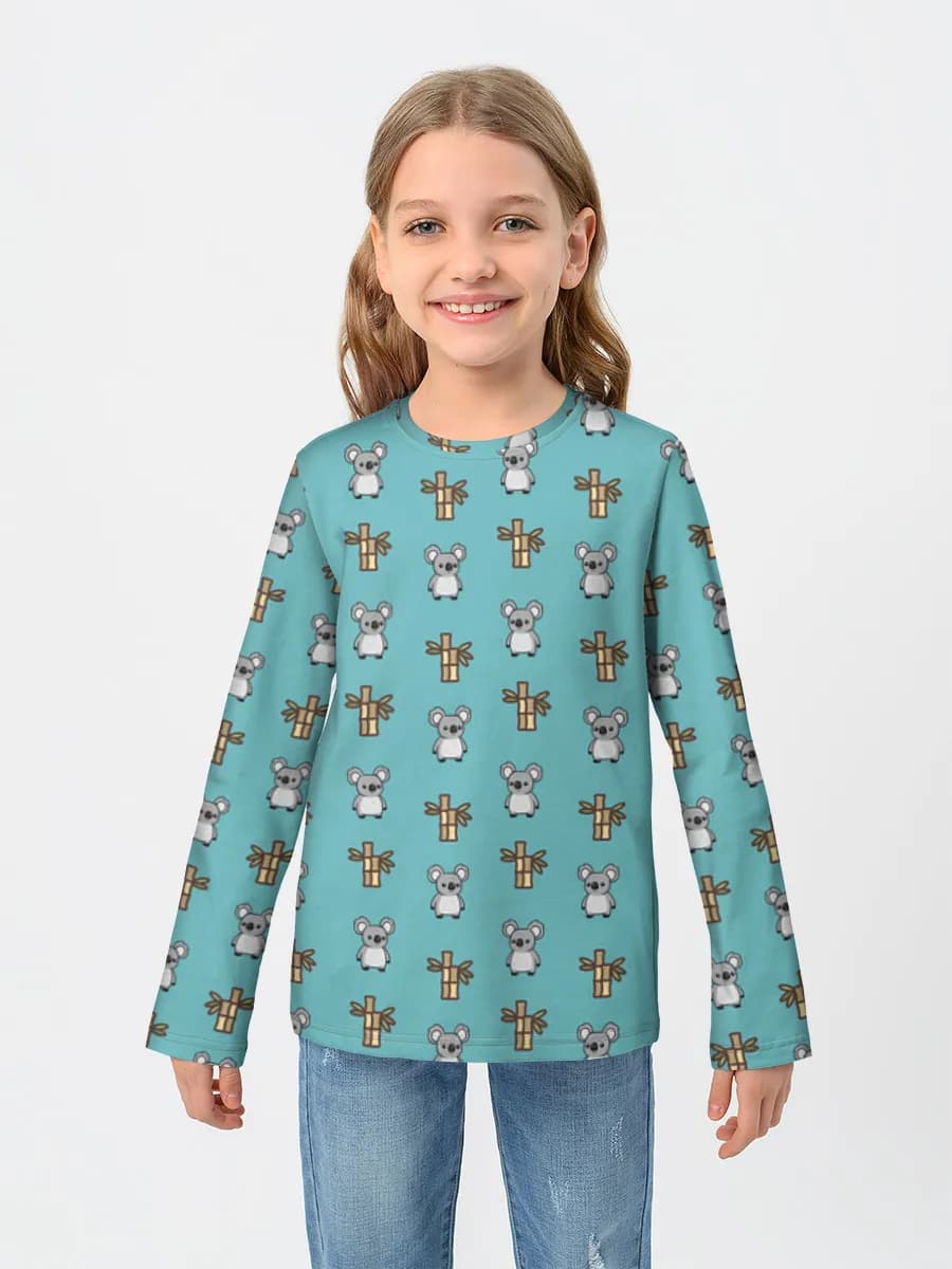 Camiseta Manga Larga de Algodón Niña