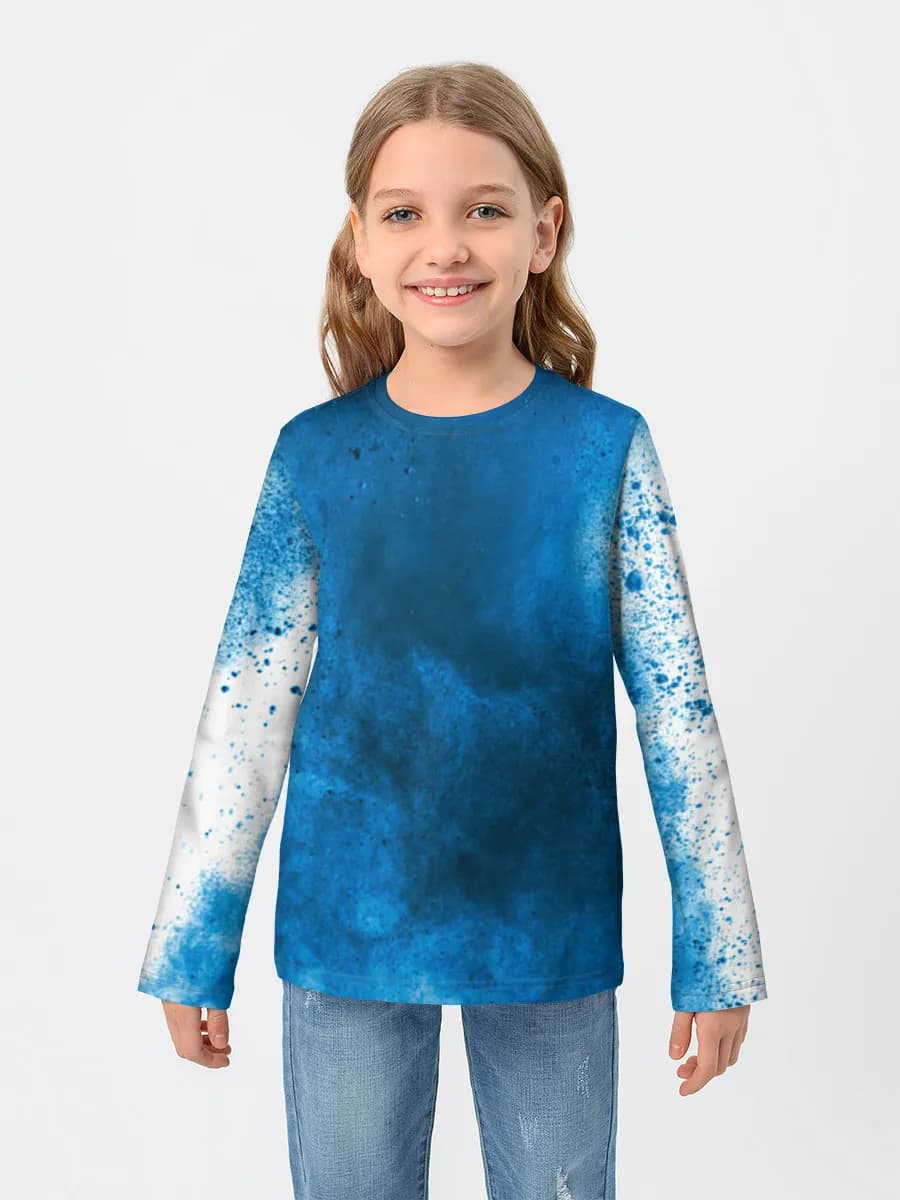 Girls' cotton long sleeve shirt