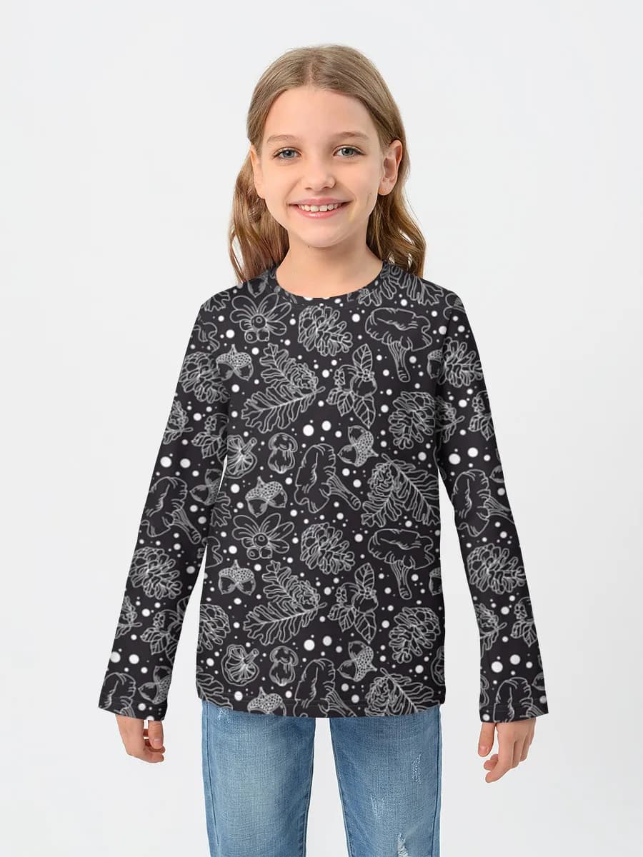 T-shirt manches longues coton fille