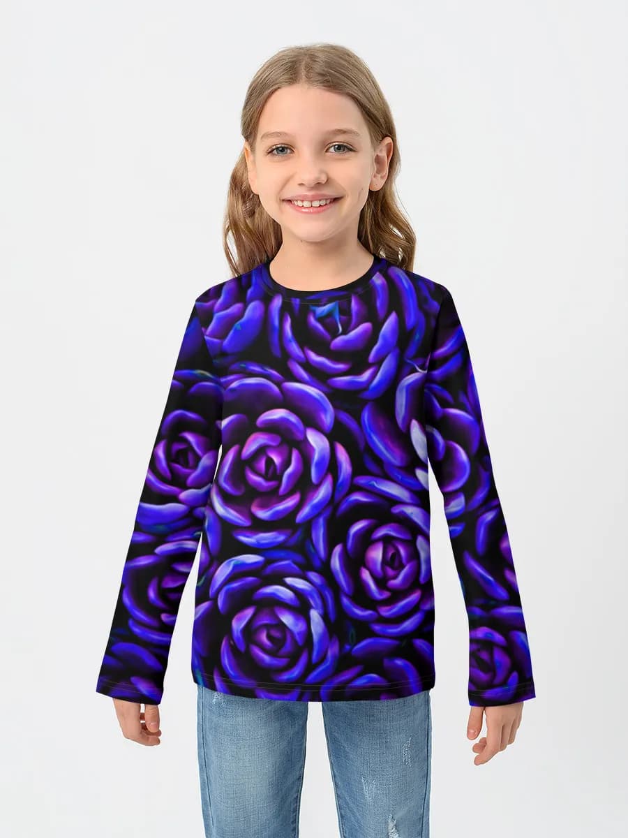Camiseta Manga Larga de Algodón Niña