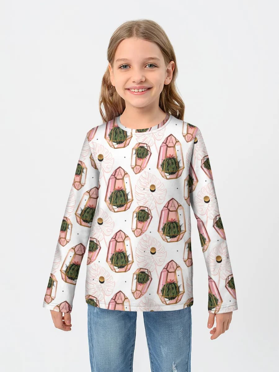 Camiseta Manga Larga de Algodón Niña