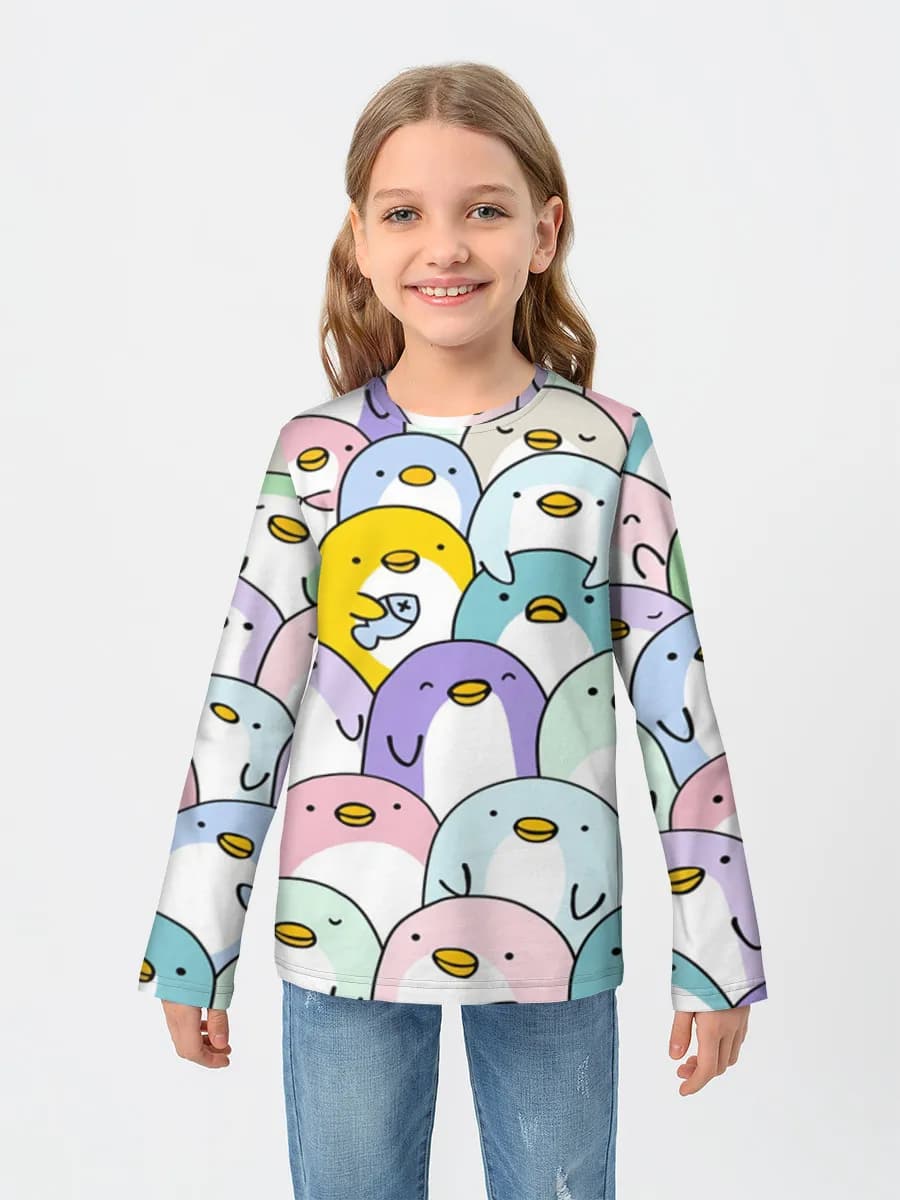 Camiseta Manga Larga de Algodón Niña