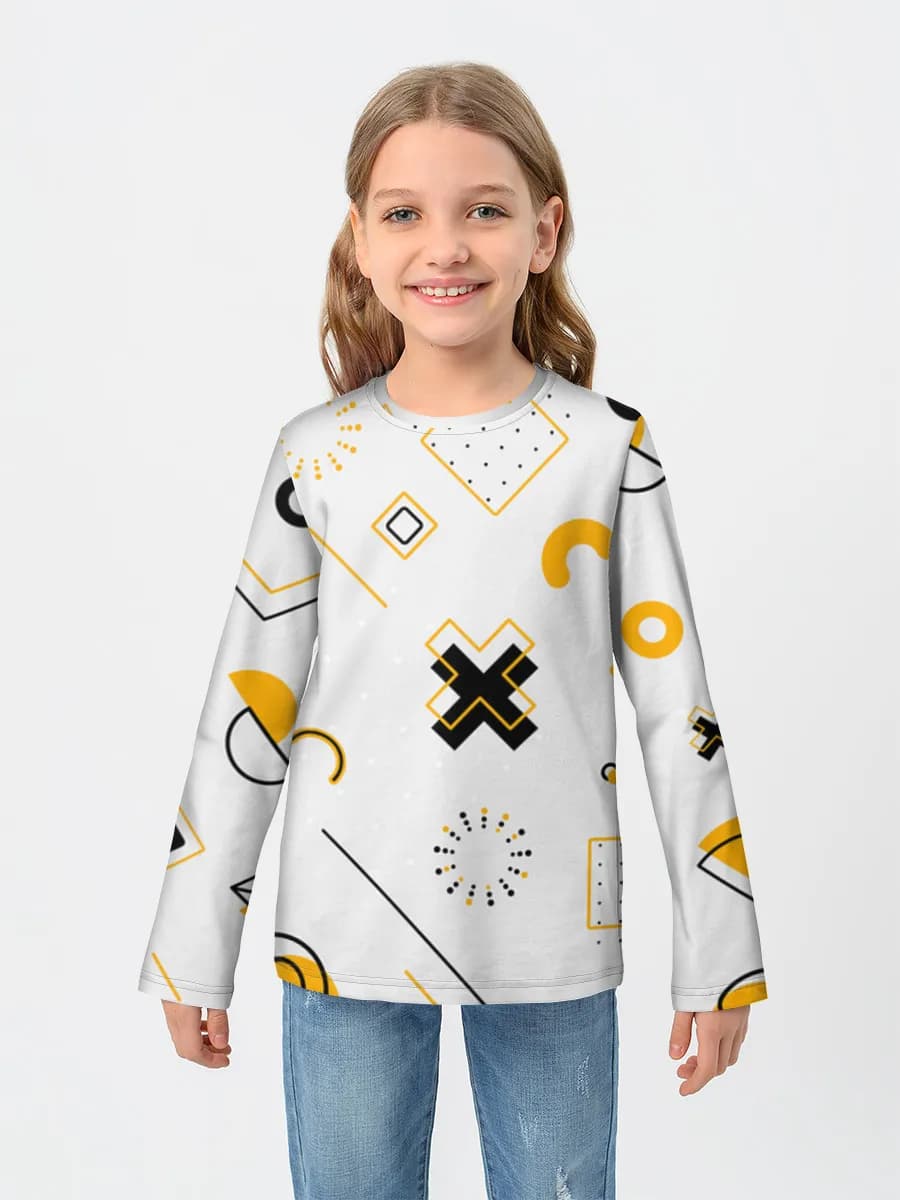 T-shirt manches longues coton fille