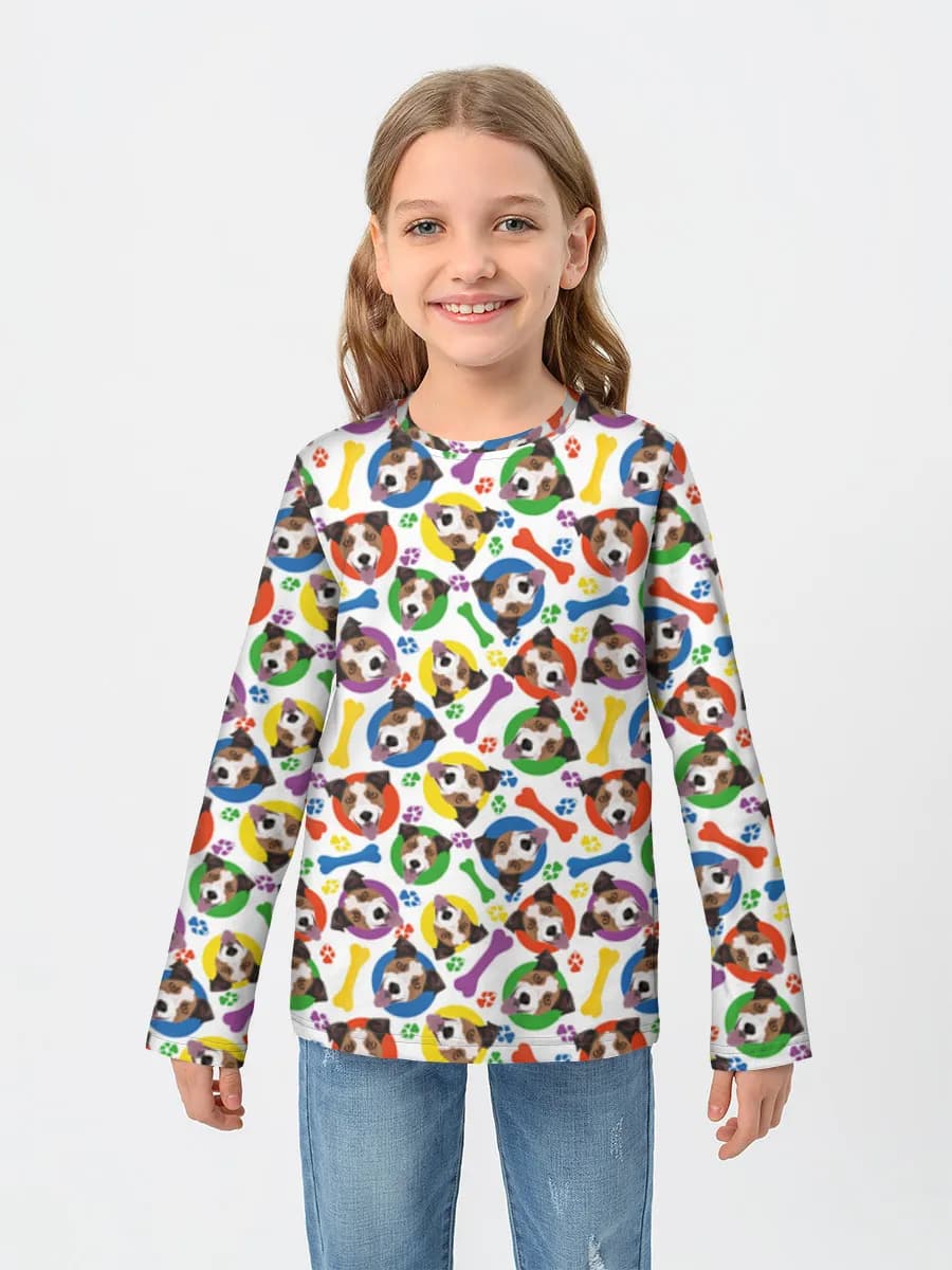 Camiseta Manga Larga de Algodón Niña