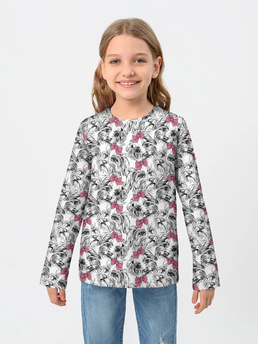T-shirt manches longues coton fille