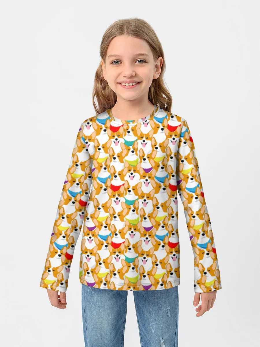 Camiseta Manga Larga de Algodón Niña