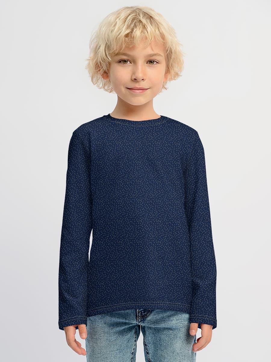 Baumwoll-Langarmshirt Jungen