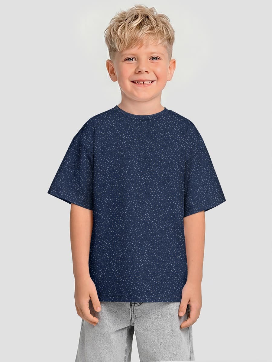 Oversized Baumwoll-T-Shirt Jungen