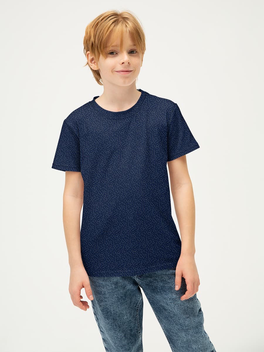 Basic Baumwoll-T-Shirt Jungen