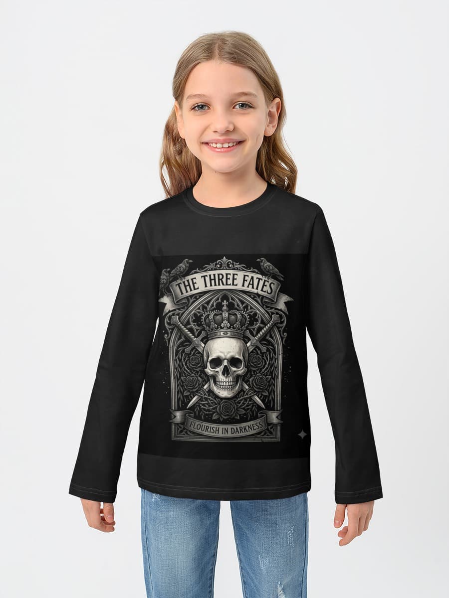 T-shirt manches longues coton fille