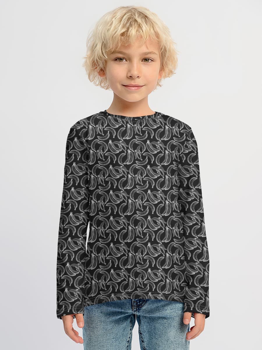 Baumwoll-Langarmshirt Jungen