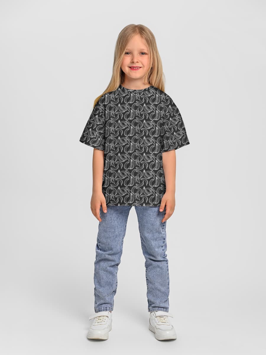 Oversized Baumwoll-T-Shirt Mädchen