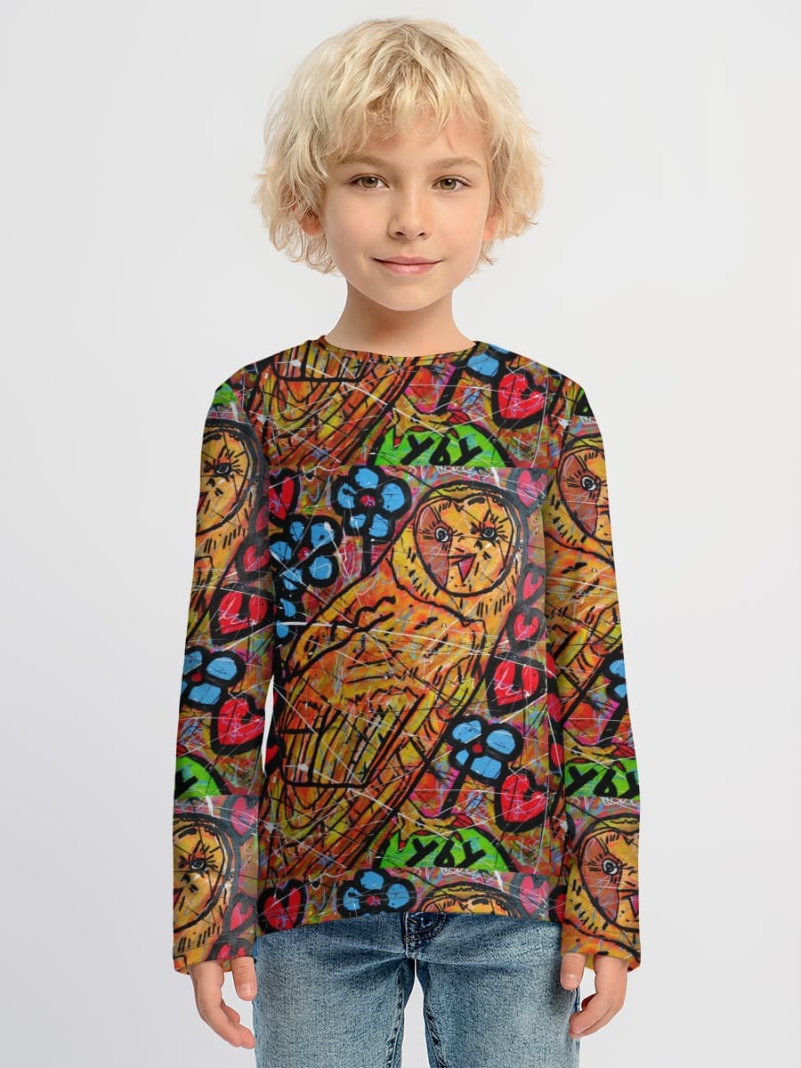 T-shirt manches longues coton garçon
