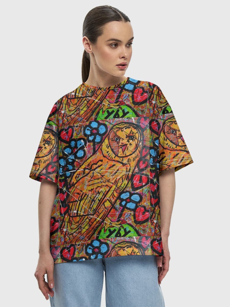 T-shirt Coton Oversize Femme