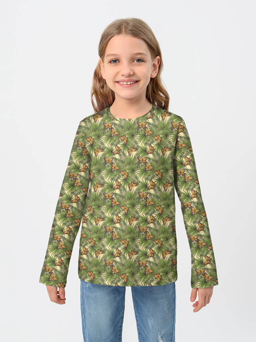 T-shirt manches longues coton fille