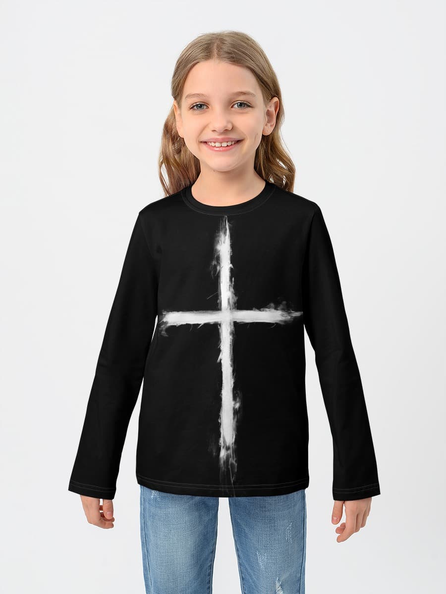 T-shirt manches longues coton fille