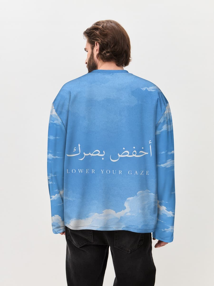T-shirt Manches Longues Coton Oversize Homme