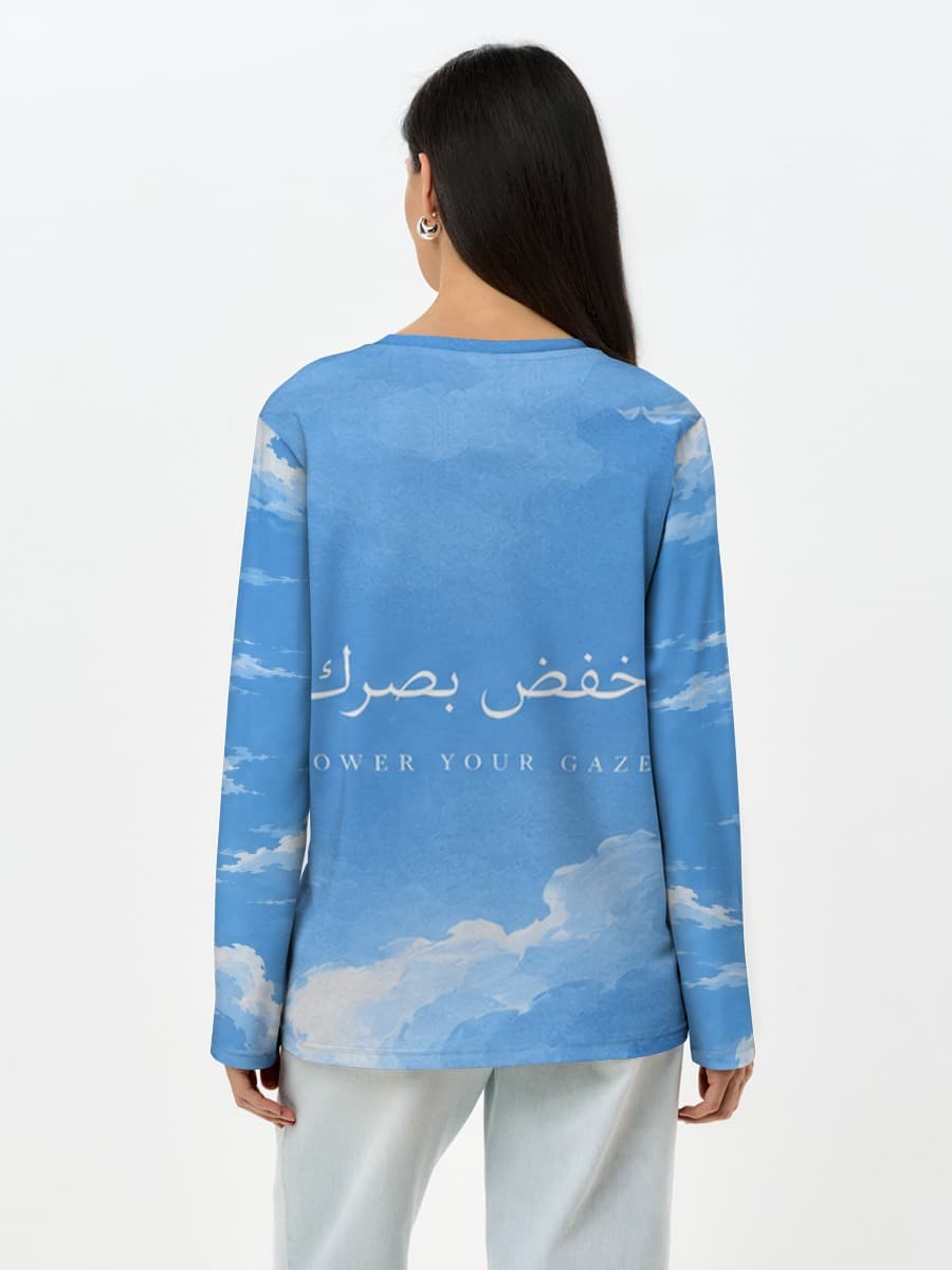 T-shirt Coton Manches Longues Femme