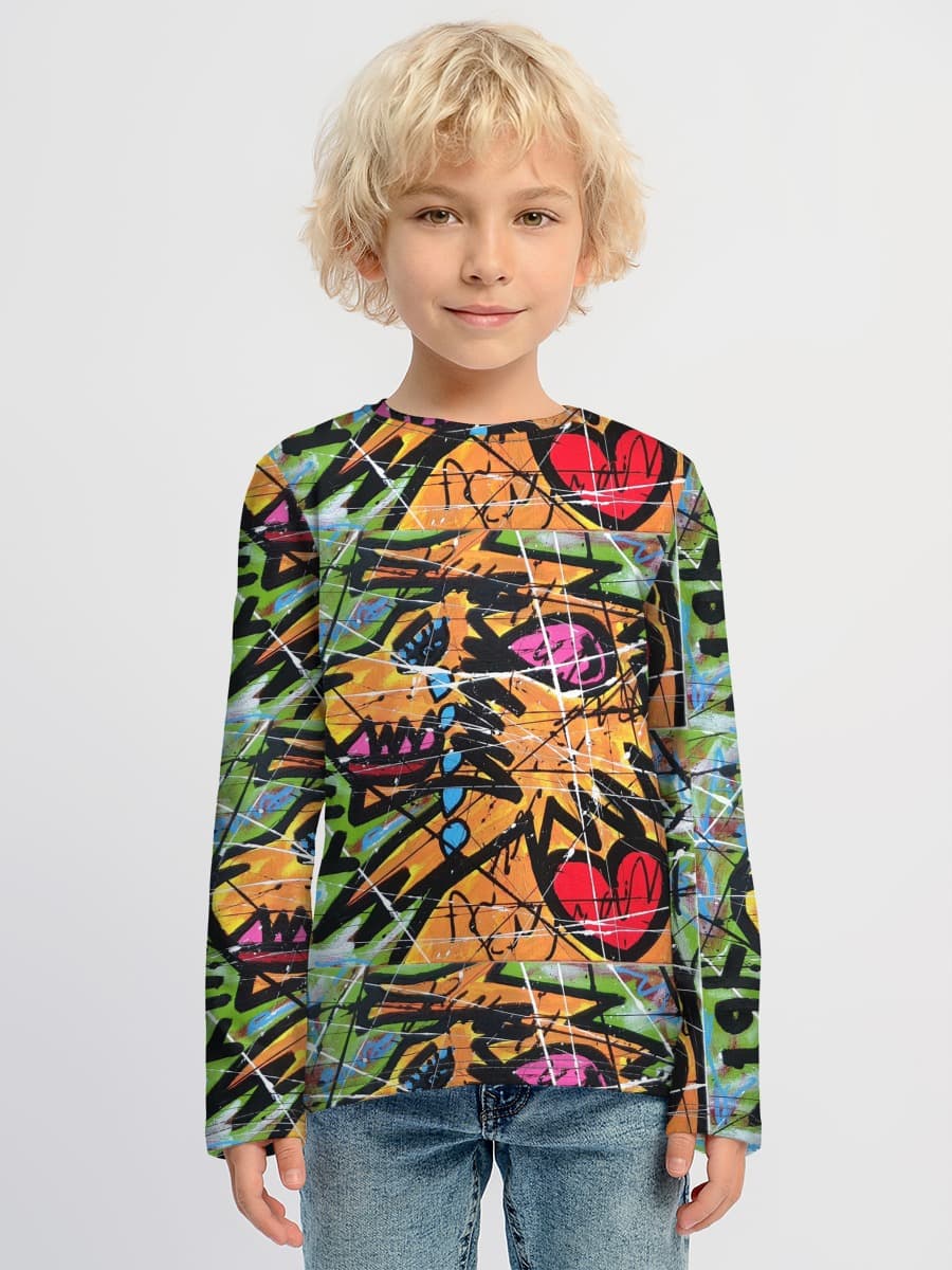 T-shirt manches longues coton garçon
