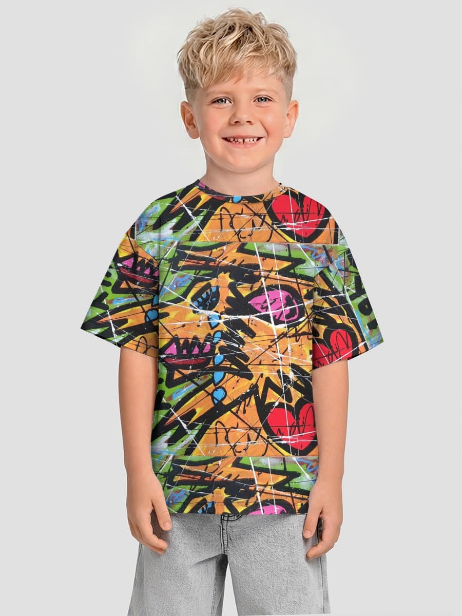 T-shirt coton oversize garçon