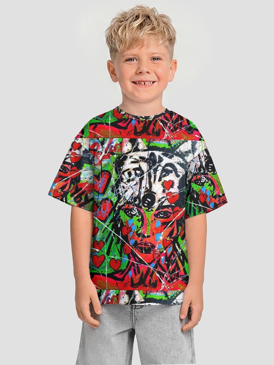 T-shirt coton oversize garçon