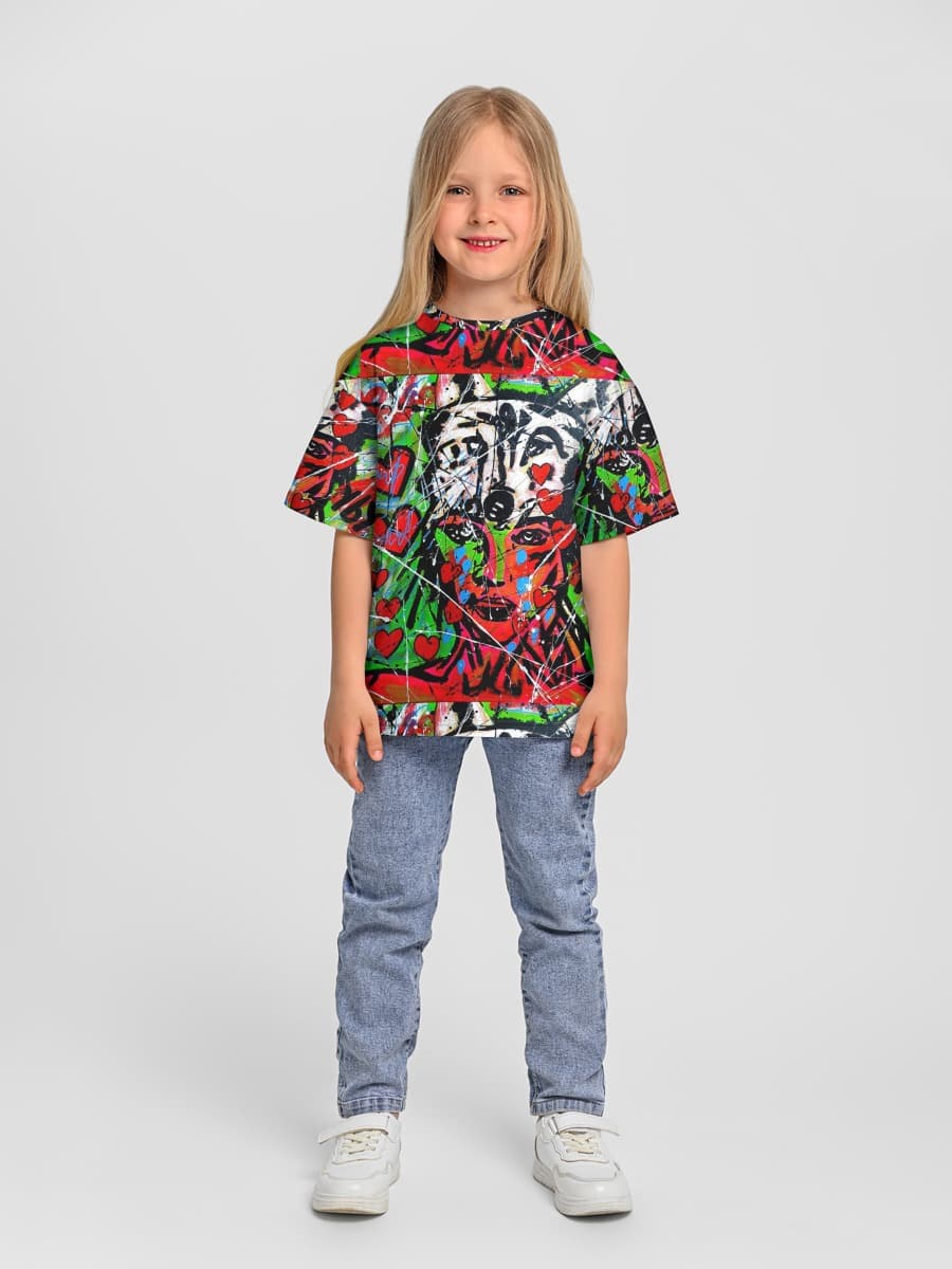 T-shirt coton oversize fille